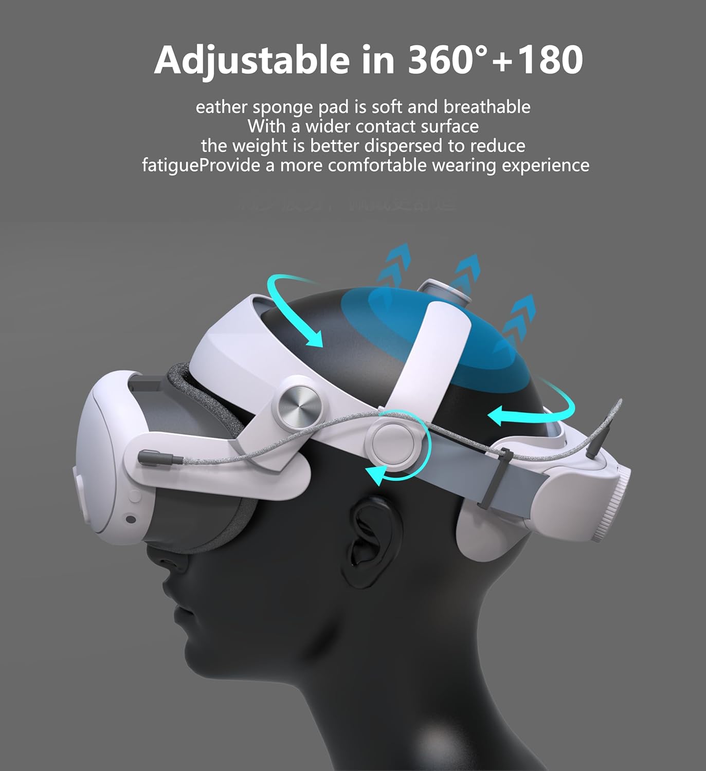 10000mAh Meta Quest 3 Head Strap ✨ Extended VR Playtime & Zero-Pressure Fit 💥 Officially Compatible w/ Quest 3/Oculus 🌟 Ultimate Comfort Upgrade 🔥 #VRHacks #MetaQuest3 10000mAh Meta Quest 3 Head Strap ✨ Extended VR Playtime & Zero-Pressure Fit 💥 Officially Compatible w/ Quest 3/Oculus 🌟 Ultimate Comfort Upgrade 🔥 #VRHacks #MetaQuest3